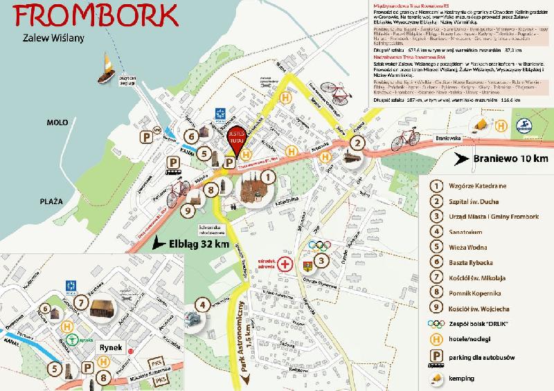 Plan miasta Fromborka